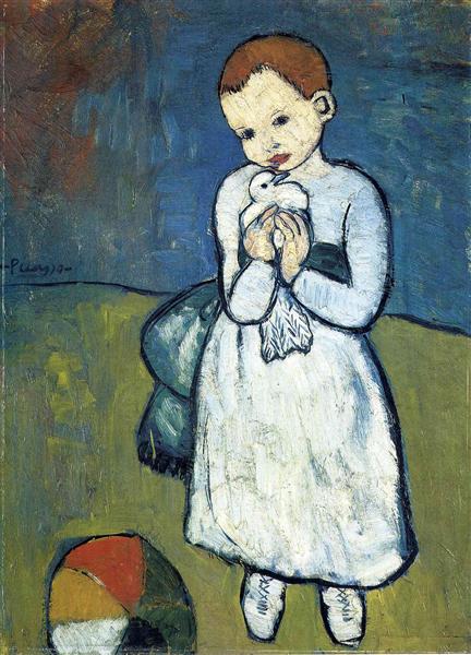 Pablo Picasso Classical Oil Paintings Child With Dove